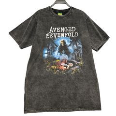 Avenged Sevenfold アヴェンジド・セヴンフォールド バンドTシャツ メンズXL デッドストック 未使用品 スカル デスバット 100%コットン ブラック 黒【Tシャツ】/ IA256