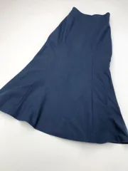 ■新品 UNIQLO ユニクロ 無地 マーメイド スカート size55/青  ■■レディース