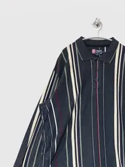 【CHAPS RALPH LAUREN】90s L/S マルチストライプポロシャツ XL チャップスラルフローレン ビックサイズ ヴィンテージ 古着