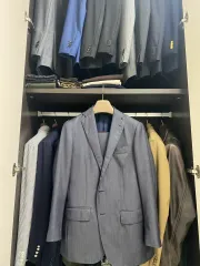 リングジャケット(RING JACKET) チャコールグレー スーツ セットアップ(44)