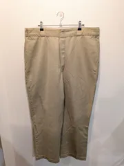 90s　USA製　Dickies　ディッキーズ　ワークパンツ　874　ベージュ　TALONジップ　W38