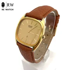 【中古】SEIKO 7820-5420 クォーツ 腕時計 ゴールド/ブラウン