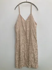 koe コエ ワンピース F ベージュ その他総柄 袖なし ひざ丈 フレア