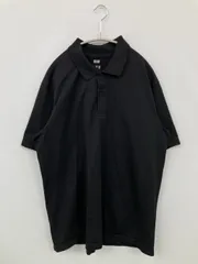 UNIQLO ユニクロ ポロシャツ XL ブラック 無地 半袖