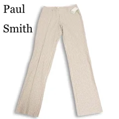 【新品 未使用】 Paul Smith ポールスミス メインライン★ 通年 ギンガムチェック スラックス パンツ 日本製 Sz.L メンズのサムネイル