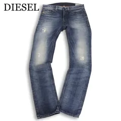 DIESEL ディーゼル 【THAVAR 0843S】 ダメージ加工★ スリム スキニー デニム パンツ ジーンズ Sz.30　メンズ