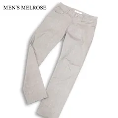 25SS★ MEN'S MELROSE メンズメルローズ 吸水速乾★ ドット メッシュ プリント 5ポケット ストレッチ パンツ Sz.3　メンズのサムネイル
