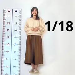 1/18 フィギュア　ミニチュアイメージお姉さん　ミニカーに　1/64より大 ミニチュアイメージ　ドールハウスに　完成品　ミニチュア