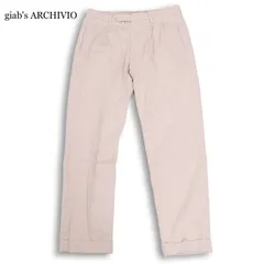 giab's ARCHIVIO ジャブスアルキヴィオ 【DANTE】 通年 ストレッチ★ タック チノ スラックス パンツ Sz.44　メンズのサムネイル