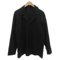 マーガレットハウエル MARGARET HOWELL フォックスブラザーズ FOX BROTHERS シャツジャケット ブルゾン オープンカラー L 紺 ネイビー /FF ■GY03