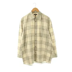 バーバリー ロンドン BURBERRY LONDON シャツ ノバチェック 大きいサイズ 2L ベージュ マルチカラー /ES ■GY42