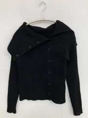 カーディガン/ボレロ ブラック 無地 ミドル丈 長袖