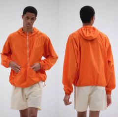 オーラリー ウォッシュド ナイロン ハーフジップアップ フーディー (サイズ4) 約105