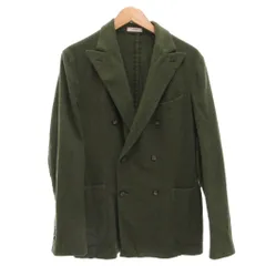ボリオリ BOGLIOLI K.JACKET テーラードジャケット ブレザー ダブル ウール 48 緑 グリーン /FF ■ECD002