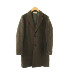 B&Y ユナイテッドアローズ BEAUTY&YOUTH ビューティー&ユース コート ウール L 茶 ブラウン チェック柄 テーラードカラー 長袖 /GP ■ECD002