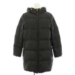 ナノユニバース nano universe 西川ダウン ダウンコート アウター フード 36 黒 ブラック 74DW5501TS /YT ■ECD002