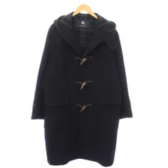 バーバリー ロンドン BURBERRY LONDON ダッフルコート アウター ロング フード L 黒 ブラック BBC38-711-29 /TK ■ECE003