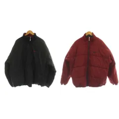 ナイキ NIKE ブルゾン 上着 XL 黒 ブラック ボルドー リバーシブル 中綿 長袖 スタンドカラー 無地 920220 KL4 /GG ■ECE003