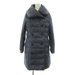 ダーマコレクション dama collection ダウンコート ダブル ロング レオパード柄 ヒョウ柄 7AR 紺 ネイビー 12328-02724 /KU ■ECB002のサムネイル