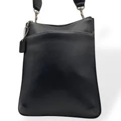 極美品　COACH コーチ　ショルダーバッグ　サコッシュ　ブラック　レザー