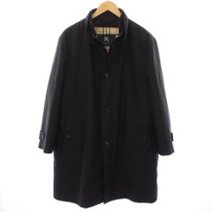 バーバリー ロンドン BURBERRY LONDON ステンカラーコート ダウンライナー付き LL 黒 ブラック BJB75-561-09 /TK ■ECE003