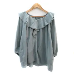 ロペピクニック ROPE Picnic ブラウス カットソー 七分袖 オーバーサイズ 38 M カーキ /YK11