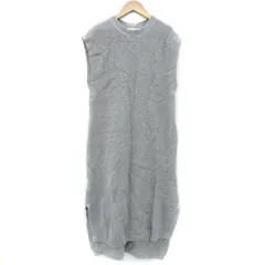 ローリーズファーム LOWRYS FARM ニットワンピース ロング丈 ノースリーブ L グレー /YM23