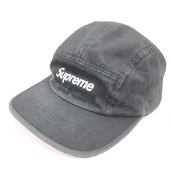 【中古】SUPREME Washed Chino Twill Camp Cap Black シュプリーム[66][240066186586]
