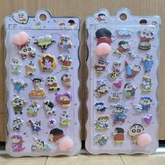 クレヨンしんちゃん おしりシール ２枚セット！ お尻シール  マシュマロシール 桃シール ぷにぷにシール