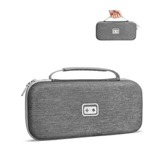 Switch2 ケース 高密度EVA防水 耐衝撃 ハードシェル スイッチ 2 ケース ゲームカード12枚収納 兼容Switch/有機ELモデル 収納バッグ ポーチ コンパクト 軽量 全面保護 保護カバー ポータブル 持ち運び 旅行 (04-グレー) 0