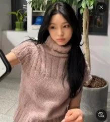 現地ニッ ト + 基本タートルネック半袖ニット 2点まとめ出品