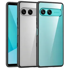 SONY Xperia 10 VII 用 ケース クリア [SO-52F / SOG16] 耐衝撃 米軍MIL規格取得 SGS認証 黄ばみなし レンズ保護 滑り止め 指紋防止 ストラップホール付き エクスペリア10 VII 用カバー Crystal Ser 0