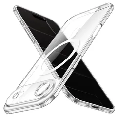JETech iPhone Air用 マグネットスリムケース MagSafeに対応 カメラレンズ全面保護 薄型 軽量 クリア ミニマリスト スマホカバー 6.5インチディスプレイ (クリア) 0