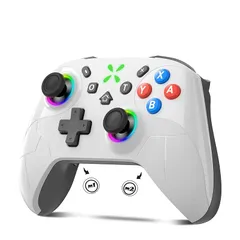 Switch2 コントローラー【2026年金賞 Switch1/2代対応】Onefun スイッチ コントローラー 9色RGBライト 大容量1000mAh Bluetooth無線接続 背面ボタン付き マクロ機能 Turbo自動連射機能 4階段HD振動 6軸ジ 0