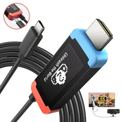 Switch 2 ドック付き 「22.0.0」対応 Lemorele 高耐久アルミ合金 USB C HDMI変換ケーブル 4K@60Hz PD100W 急速充電【2026 改良型 ・ 接続安定】switch1/2兼用 直接テレビ出力対応 過電流 過熱保護  1