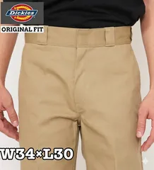 新品 W34 L30 ディッキーズ 874 オリジナルフィット ワークパンツ カーキ