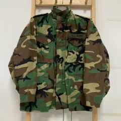 90s US Army ミリタリー オリジナル ウッドランド カモフラージュ M-65 フィールドジャケット