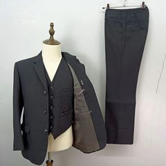 も21トミタアイB2サイズ高級メンズ冠婚葬祭用モーニングコートセット 