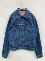 LEVI'S PREMIUM リーバイスプレミアム デニムジャケット L ブルー 無地 フードなし ボタン留め