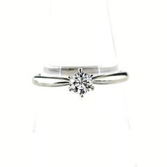 1943 ダイヤリングPT900プラチナ9号0.426ct - メルカリ