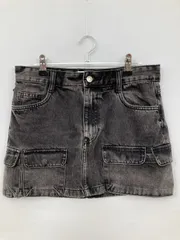 ZARA ザラ デニムスカート S ブラック