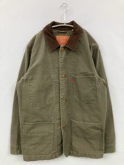 LEVI STRAUSS & CO. リーバイストラウスアンドカンパニー カバーオール M カーキ コットン コーデュロイ フードなし ボタン留め