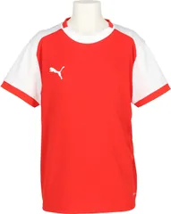 プーマ PUMA サッカー TEAMLIGA ゲームシャツ JR 子ども ジュニア キッズ フットサル Tシャツ 半袖 トップス ウェア 試合 練習 トレーニング 部活 クラブ活動  707339 01 PUMARED