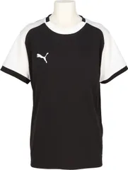 プーマ PUMA サッカー TEAMLIGA ゲームシャツ JR 子ども ジュニア キッズ フットサル Tシャツ 半袖 トップス ウェア 試合 練習 トレーニング 部活 クラブ活動  707339 03 PUMABLACK-PUMAWHI