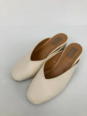 sango サンゴ サンダル SS アイボリー 無地 太ヒール 3.1～5cm ミュールサンダル ストラップなし