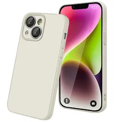 【新品】 【KEHUALLE】対応 アイフォン 14 用 ケース シリコン スマホケース 耐衝撃 カバー 米軍MIL規格 [軽量 薄型 マット質感 擦り傷防止] ストラップホール付き ワイヤレス充電対応 いphone 14 携帯ケース(オフホワイト) 1