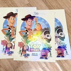 トイストーリー ポスター A3 オリジナル ホログラム加工 ポスター Pixar 映画