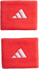 アディダス adidas テニス リストバンド S メンズ レディース 男性 女性 吸湿 吸収力 薄手 ロゴ 刺繍 汗拭き 手首 ソフト 夏 試合 練習 部活動 クラブ活動 サークル スクール  EVJ47 JL8670 セミルシッドレッド/