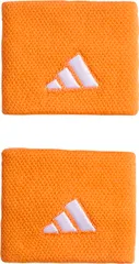 アディダス adidas テニス リストバンド S メンズ レディース 男性 女性 吸湿 吸収力 薄手 ロゴ 刺繍 汗拭き 手首 ソフト 夏 試合 練習 部活動 クラブ活動 サークル スクール  EVJ47 KH1097 ピュアオレンジ/ホワ