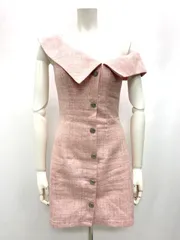 1012 AR Angel R エンジェルアール キャバクラ ドレス ミニ ツイード ワンショルダー タイト キャバドレス S